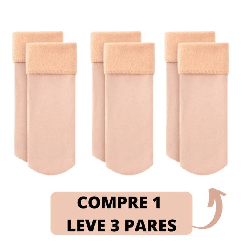 Meia Térmica Aveludada Ultraconfort® | COMPRE 1 LEVE 3 🎁
