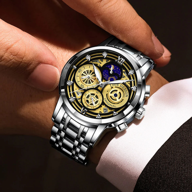 Relógio LIGE 2022 Masculino | Men Plus