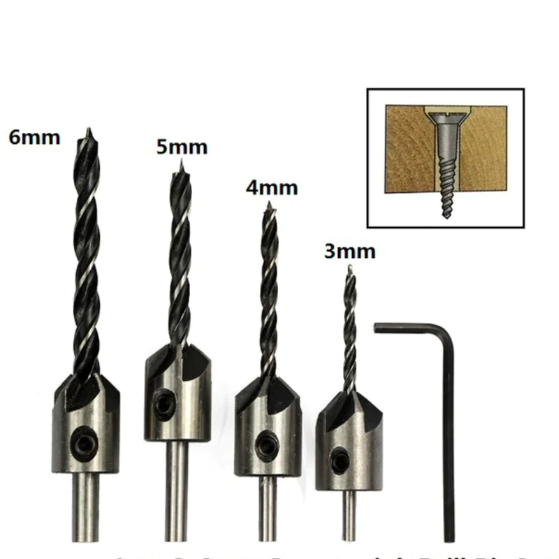 Brocas Escareadora Kit Completo