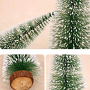 Mini Árvore De Natal Com Bases De Madeira Para Festa De Natal