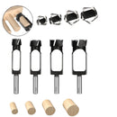 Brocas Para Fazer Cavilhas e Espigas | Kit Com 4 Peças