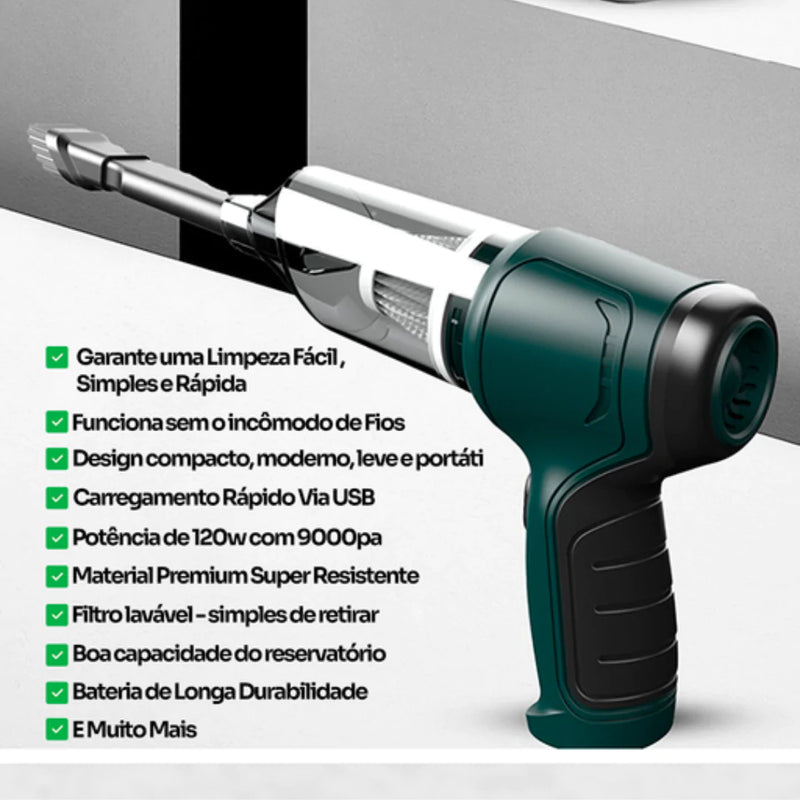 Aspirador De Pó Portátil Sem Fio 4 em 1