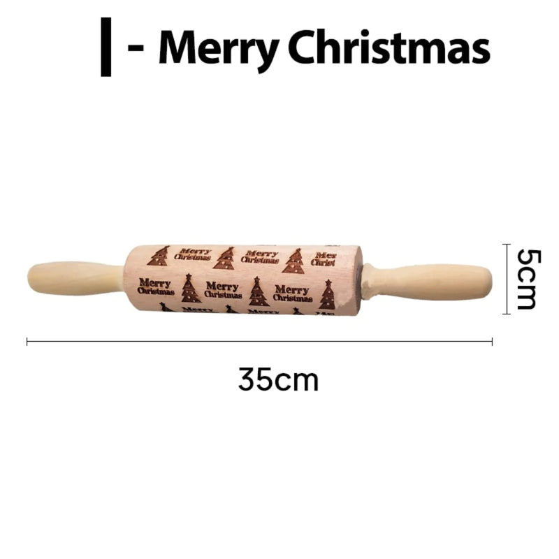 Rolo Modelador Decorativo Para Receitas De Natal